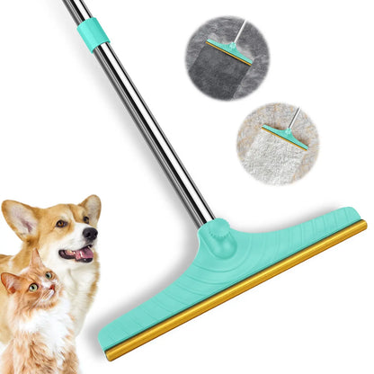 Adjustable Cat Hair Remover and Pet Cleaning Brush - Effective Tool for Carpet Hair Removal